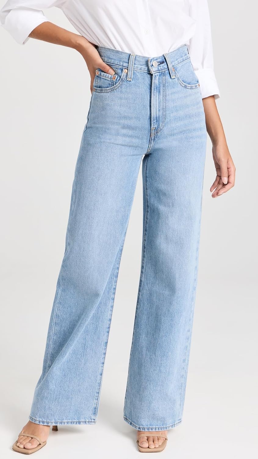 women ribcage wide leg jeans
