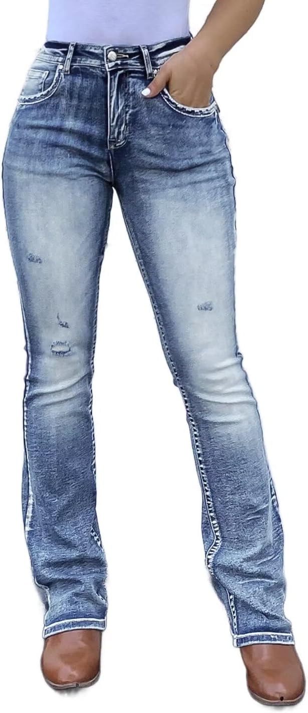 boot cut jeans for women trendy stretch jeans butt lifting jeans tummy control jeans denim pants