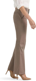 womens wrinkle free mid rise bootcut pant