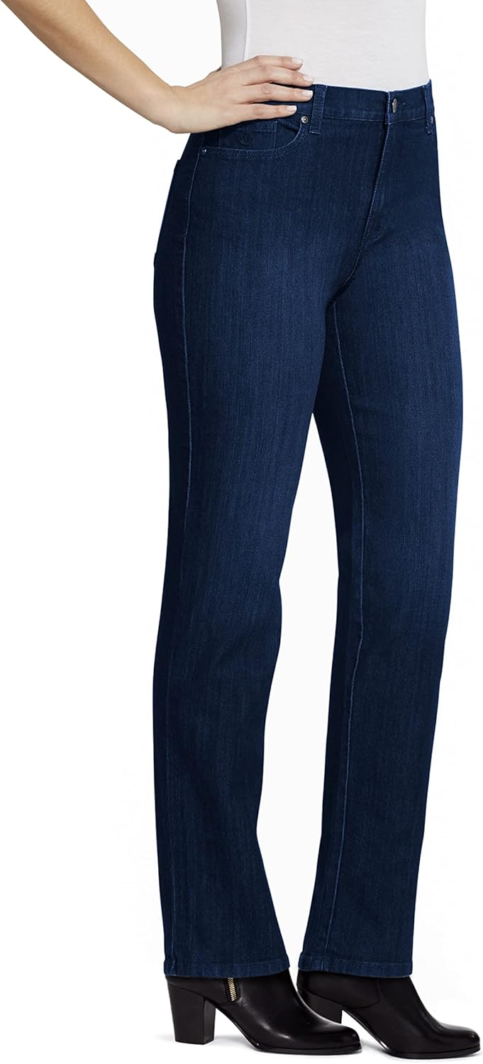 women classic high rise tapered jean