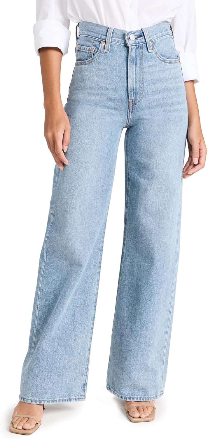 women ribcage wide leg jeans